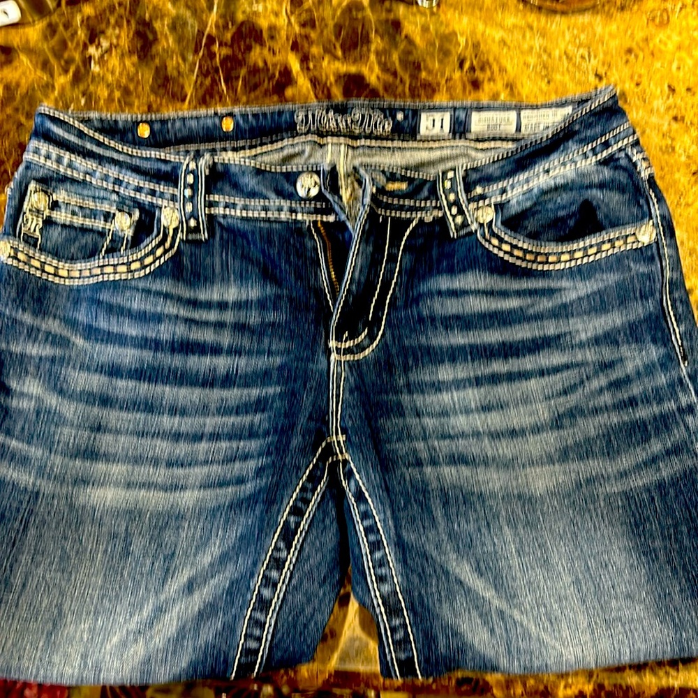 Miss Me Boot Cut Jeans- Gently Worn- size 31 - Light Distressing